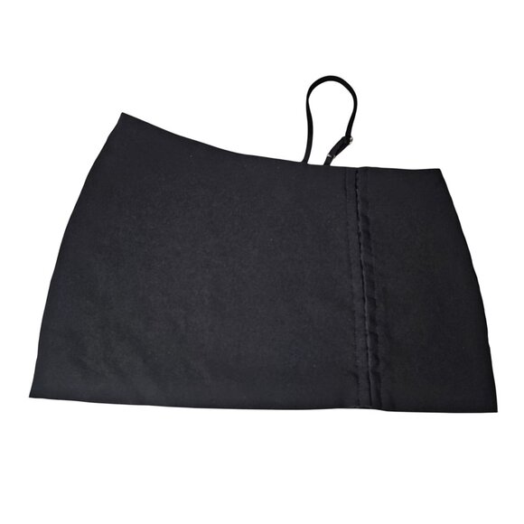 I.AM.GIA Women's Asymmetric Crop Top One Shoulder Strap Side Zip Black XS - Picture 3 of 11